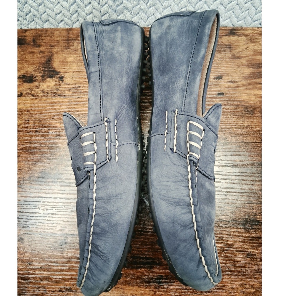 Polo Ralph Lauren Wes-SO-DRV Navy Blue Leather Driving Loafers Mens 9.5D - Picture 9 of 12